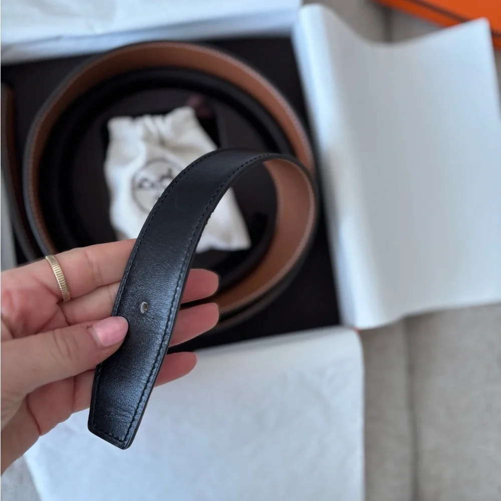 Hermes Gold Buckle Brown Belt - Picture 4 of 9